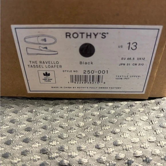 Rothy's Men's Black Slip-On Loafers - Picture 5 of 5